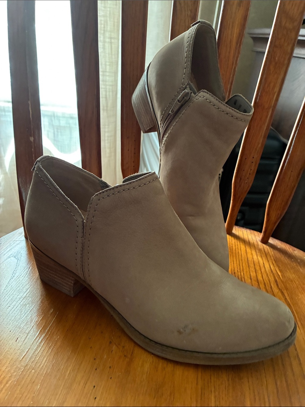 Naturalizer Taupe Slip-On Low Heel Mules